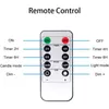 3PCS LED Candle Light Remote Flameless Night Lights Candle Glass Set with Control Timer For Christmas Home Decor Wedding