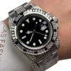40mm Horloge Automatisch Mechanisch Diamond Bezel Polsband Gift Montre De Luxe Saffier Roestvrij Staal Kalender Ontwerp Vouwgesp