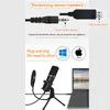 Microfoons 3,5 mm gaming microfoon USB Studio condensor voor PC YouTube Audio Recording Voice Chat met Filter Mount