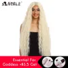 Hot Lace Wigs Synthetic Front 42 Inch Long Curly for Women Blonde Full Cosplay 221216