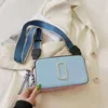 멀티 컬러 카메라 가방 디자이너 핸드백 여성 넓은 어깨 끈 어깨 어깨 가방 지갑 브랜드 크로스 바디 플랩