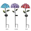 Solar Yard Landscape Ground Light Party Stand LED Garden Decor Lantern Outdoor Hydrangea Shape Stake Waterproof Lighting