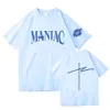 T-shirt maschile Stray Kids 2nd World Tour "Maniac" in Giappone T-shirt grafico Uomini da donna camicie hip hop 90s tops vestiti t230103