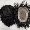 12mm Wave #1b Brazilian Virgin Human Hair Piece 7x9 OCT Lace with PU Toupee for Black Men