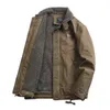 Vestes de plein air Hoodies Nouveau Parkas en laine d'agneau Hommes Hiver Épaissir Chaud Solide Couleur Cargo Vestes Sport En Plein Air Escalade Randonnée Bomber Militaire Manteaux Mlae 0104