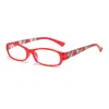 Sunglasses 1.0 To 4.0 Unisex Printing Anti-blue Glasses Retro Round Frame Comfortable Reading For The Elderly