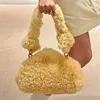 Bolsas de noite bolsa de luxo bolsa de alta qualidade lã lã de lã interna bolsa de couro genuíno bolsa de couro feminino no ombro de outono inverno