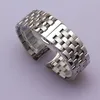 High Quality Stainless Steel Watchband Curved End Silver Bracelet 16mm 18mm 20mm 22mm 24mm Solid Band for brand Watches men new2734