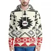 Camisas casuales para hombres Patrón de estilo tribal Creativo Impreso Deportes Sudadera con capucha de manga larga para hombres y mujeres en otoño invierno Clothi