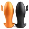 Articoli di bellezza Tappi per uova Super Soft Butt Enorme Plug anale Silicone Massaggiatore prostatico Dilatatore ano Stimolatore pesante Giocattoli sexy