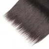 Fasci di capelli umani lisci 3/4PC doppia trama estensione capelli capelli Remy indiani grezzi 100 g/pz, colore naturale grado 12A