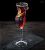 Vinglasskivor KTV Bar Special Drinking Cocktail Glass Creative Personality Sexig Beauty Human Body Cup High Footed Drink