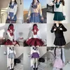 Clothing Sets Japanese School Uniform S-xxl JK Girl Red Costume Women's Sexy Suit Sailor Jacket Pleated Skirt