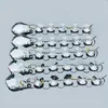 Ljuskrona kristall 5st/lotpärla hängen glas kristaller prismor lampdelar hängande prydnadsfest bröllop dekor 140mm