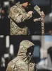 Utomhusjackor hoodies Tactical Thicken Jacket Winter Parka Men Camouflage Coat Combat Military Multi-Pocket Warm Outdoor Airsoft Outwear Windbreaker 0104