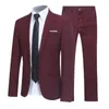 Men's Suits Suit 2023 Men's Three-piece Business Dress Professional Small West Decoration Body Groomsmen Clothing Groom Wedding