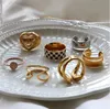 Trend Women Luxury Crystal Zircon Transparent Heart Ring rostfritt stål Bröllop smycken presentälskare Party Rhinestone Ring
