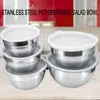 Bowls Lid Mixing Bowl Portable Salad Kitchen For Accessories Lunch Boxes Stainless Steel Dinnerware