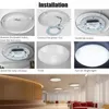 Lampadari a LED Pannello luminoso 6W 12W 15W 18W Nessun sfarfallio Bordo a forma di cerchio per la luminosità della sorgente a soffitto