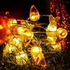 سلاسل سعيدة عيد الفصح 2M 20 مصابيح LED خفيفة السلسلة DIY Eggshell Carrot Lights Decor Home Decor