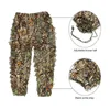 Outdoor Jackets Hoodies Tactical Hunting Suit Men Outdoor 3D Maple Leaf Bionic Ghillie Suit Men Camouflage Birdwatch Airsoft Sniper Clothing Jacket Sets 0104