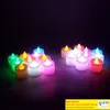 LED Candle Tealight Flameless Candle Tea Light Colorful Battery Operate Lamp Birthday Wedding Party Christmas Decoration Light