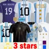 3 Stars 2022 2023 Argentina Soccer Jerseys 22 23 Signed Fans player Version MESSIS J.ALVAREZ L.MARTINEZ DI MARIA TAGLIAFICO Eagle Version Football Shirts Men kids kits