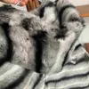 Fur Coat Men Jacket 2023 Winter Fashion Hooded Warm Real Rex Rabbit Outwear Zipper Closure Plus Size Customized