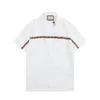 Męskie koszule swobodne koszule z krótkim rękawem w stylu plaży Kolkowy klasyczny biznesowy guziki lapowe