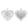 Colliers de pendentif 1 x Tibetan Silver Grand Cœur Charmes Pendants pour collier Bijoux de fabrication Accessoires 73x69mm