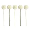 Decorative Flowers 5pcs/set Artificial Hydrangea Wedding Party Home Decor With Stem Bouquet Bridal Silk Cloth