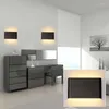 Lampes murales lampe salle de bains LED miroir lumières 6W moderne minimaliste en aluminium chambre à côté du salon escalier éclairage luminaires décoratifs