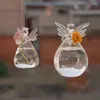 Vases Transparent Angel Shaped Glass Hanging Vase Container Hydroponic Flower Pot Home Decoration