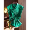 Этническая одежда в китайском стиле лучшие женщины Tang Одежда вышивка Phoenix Flower Qipao Lady Mandarin Collear Vest Vintage Casual Wear