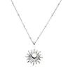 Pendant Necklaces Mavis Hare Stainless Steel Sun Necklace With Bead Chain You Are My Jewelry As Valentine's Day Gift