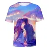 Heren t shirts zwaardkunst online yuki asuna 3d t-shirts mannen vrouwen t-shirts korte mouw tops sao kirito kirigaya kazuto grappige zomertientjes