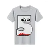 T-shirts pour hommes Graphic Retro Kawaii Shirt 5 Fire Red 2 Mens Sport Harajuku Anime Top T-shirt