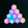 312 PCS DIY SMART RGBIC Wall Lamps App Bluetooth LED Hexagonal Lamp Voice Control Induction Fantasy Color Neon Light With Remote 7163962
