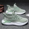 Hardloopschoenen wit zwart groen ademende mode gebreide jogging comfortabele zachte veter sport sneakers klassieke casual schoenheren trainers