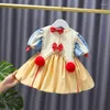 Flicka klänningar baby lolita prinsessan klänning för barn fest vintage engelska spansk bollklänning spädbarn turkisk butik