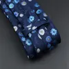 Bow Ties Polyester Floral Tie For Men Women 8cm Width Jacquard Woven Brown Blue Necktie Wedding Party Business Daily Wear Cravat