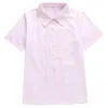 Roupas conjuntos de camisa uniforme jk colar de colar quadrado de colar quadrado de cola sólida primavera no verão de estilo formal estilo estudante escola