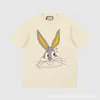 T-shirt femme designer 2023 début printemps nouveau motif lapin année manches courtes décontracté coupe ample mignon sensation confortable 7KT9