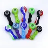 Latest Colorful Silicone Pipes Herb Tobacco Glass Porous Filter Bowl Portable Handpipes Innovative Design Smoking Cigarette Holder Tube DHL