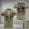 T-shirts voor heren 2022 Zomer leger-veteraan T-shirt Heren Franse soldaat Field Top 3D-print T-shirt Veteranen Camouflage Commando Loose Camisetas T230103