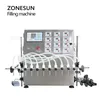 ZONESUN ZS-DPYT12P Fyllningsmaskin halvautomatisk juicemjölkvattenflaska flytande fyllmedel