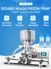 ZONESUN Automatic Jam Sauce Filling Machine Honey Peanut Butter Bottle Beauty Cream Cosmetic Paste Pneumatic Cylinder ZS-DTGT2