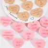 Bakvormen 1set love heart valentines dag koekje schimmel diy paar cartoon koekje plastic snijder 3d mold biscui