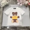 Kids Designer Brand Short Sleeved Tops Classic Fashion Cartoon Tee Shirt Childrens Summer Clothes Baby Kids Clothing 5 Colors