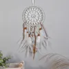 Dekorativa figurer Seashell Dream Catcher Native Style Shell Catchers Rattan Circle Colorful Beads Design Office Sovrum Dekorationer